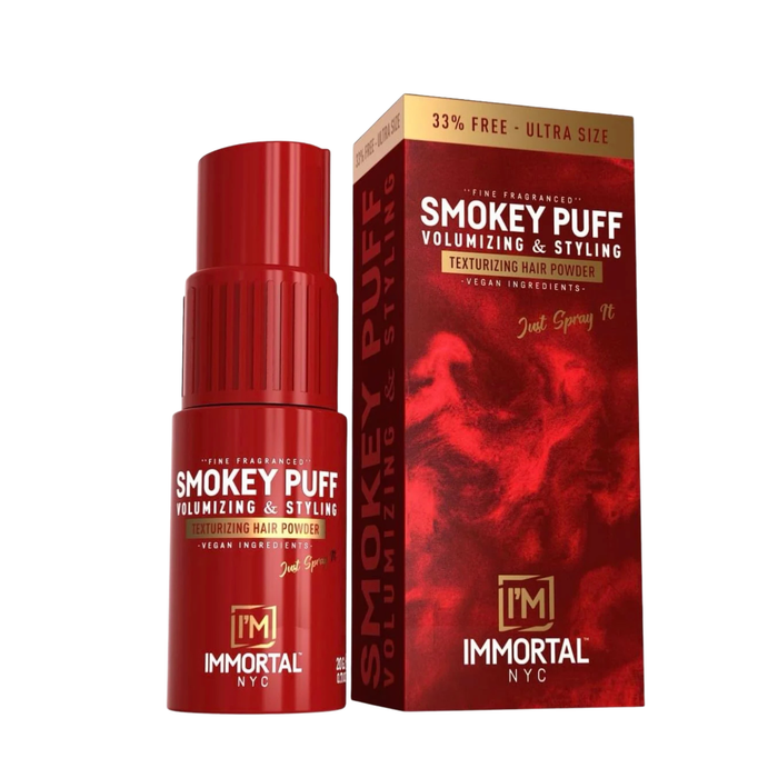 IMMORTAL NYC SMOKEY PUFF VOLUMIZING & STYLING POWDER WAX RED - sprej za volumen z mat učinkom