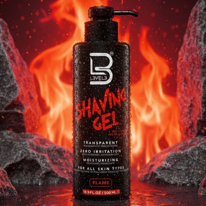 L3VEL3 SHAVING GEL FLAME - Gel za britje