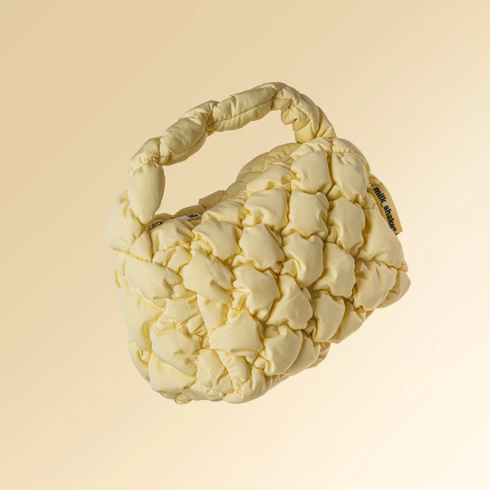 Yellow Mini Puffer Bag - rumena puhasta torbica