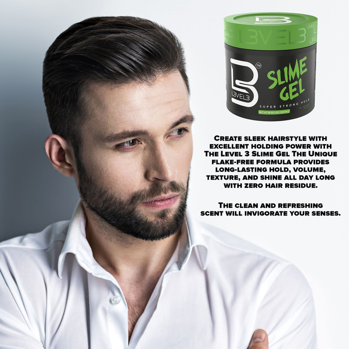 L3VEL3 SLIME GEL - Izjemno močan gel za oblikovanje las