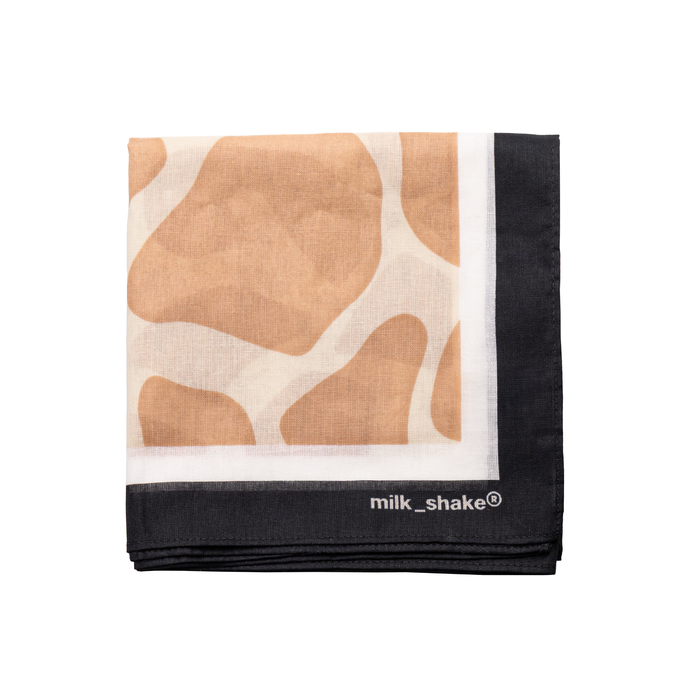 SUN&MORE Brown Bandana - rjava ruta z vzorcem leoparda