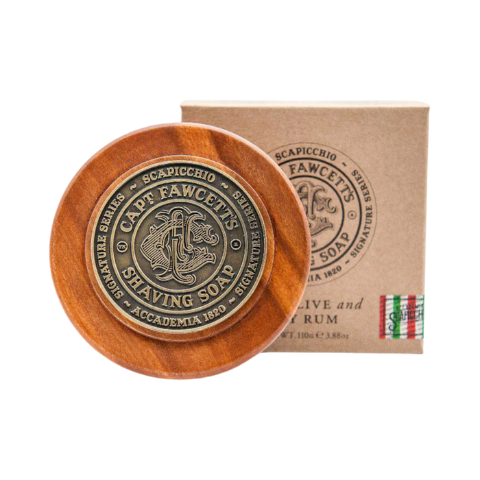 Captain Fawcett's Scapicchio milo za britje z leseno škatlo 110gr