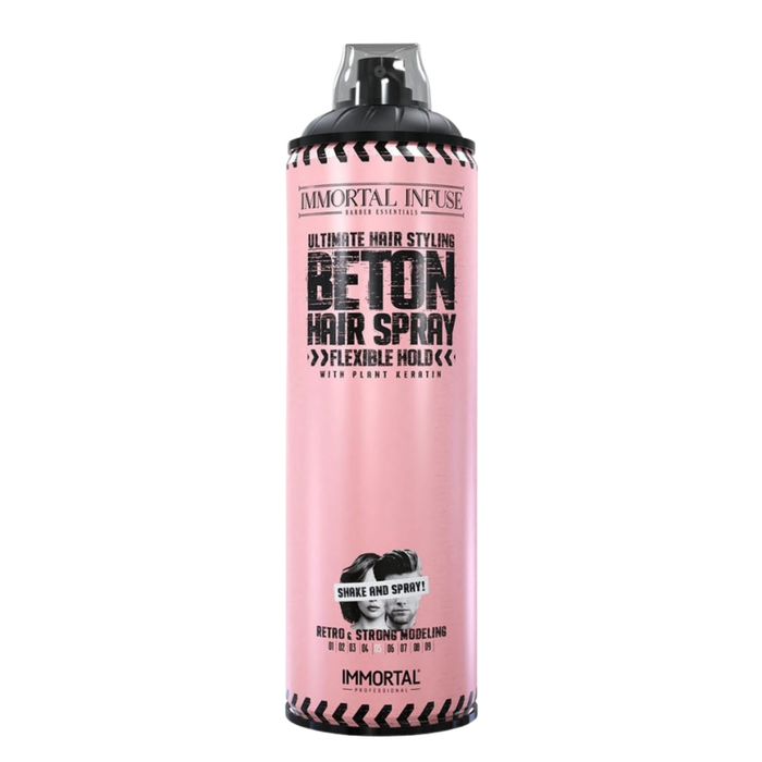 IMMORTAL INFUSE BETON HAIR SPRAY FLEXIBLE HOLD MAT 500ml
