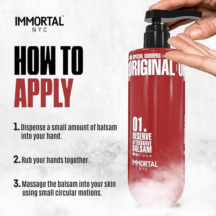 IMMORTAL ORIGINAL 01 RESERVE AFTERSHAVE BALSAM 500ML